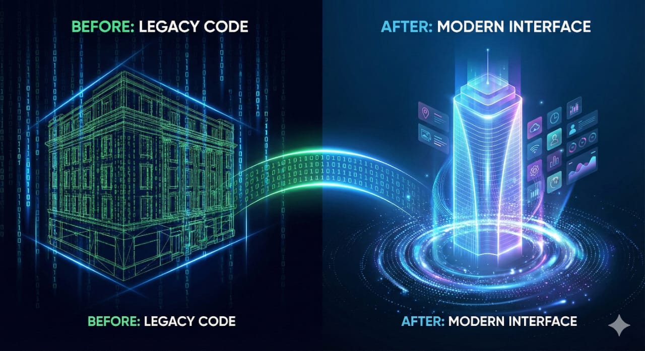 Digital Transformation of Old Legacy Software to Modern Interface